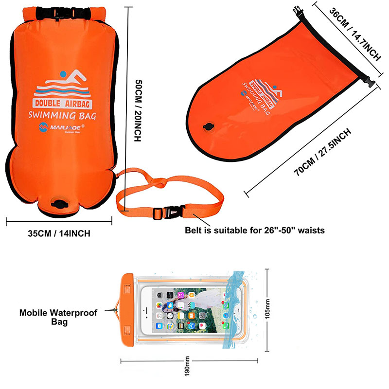Saco seco de natação inflável  - Swim Buoy Open Water avaliação e preço