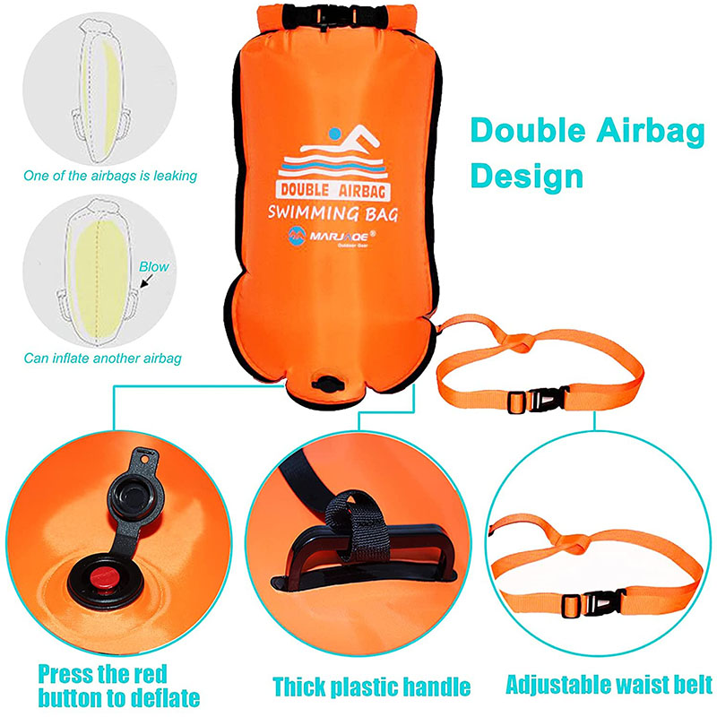 Saco seco de natação inflável  - Swim Buoy Open Water avaliação e preço